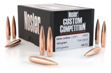Пули NOSLER 6 ММ. (.243") 105 гр. HPBT CUSTOM COMPETITION (100шт) P/N 53614. В НАЛИЧИИ.