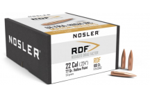 Пули NOSLER 22 клб. (.224") 77 гр. RDF HP (100шт) P/N 53452. В НАЛИЧИИ.