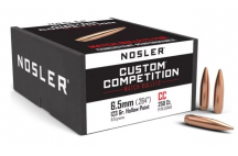 Пули NOSLER 6,5 ММ. (.264") 123 GR. HPBT Custom Competition  (250шт) p/n 53440. В НАЛИЧИИ.