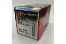 Пули HORNADY 22 клб. (.224") 80 гр. Eld-M (100шт) P/N 22831. В НАЛИЧИИ