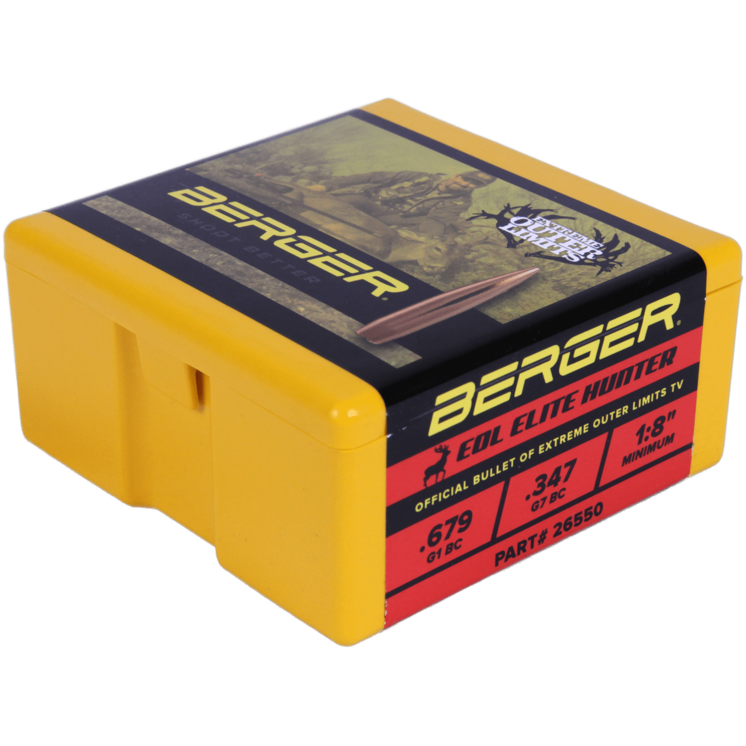 Пули BERGER 6.5 MM. 156 GR. EXTREME OUTER LIMITS (EOL) ELITE HUNTER (100шт) P/N26550)