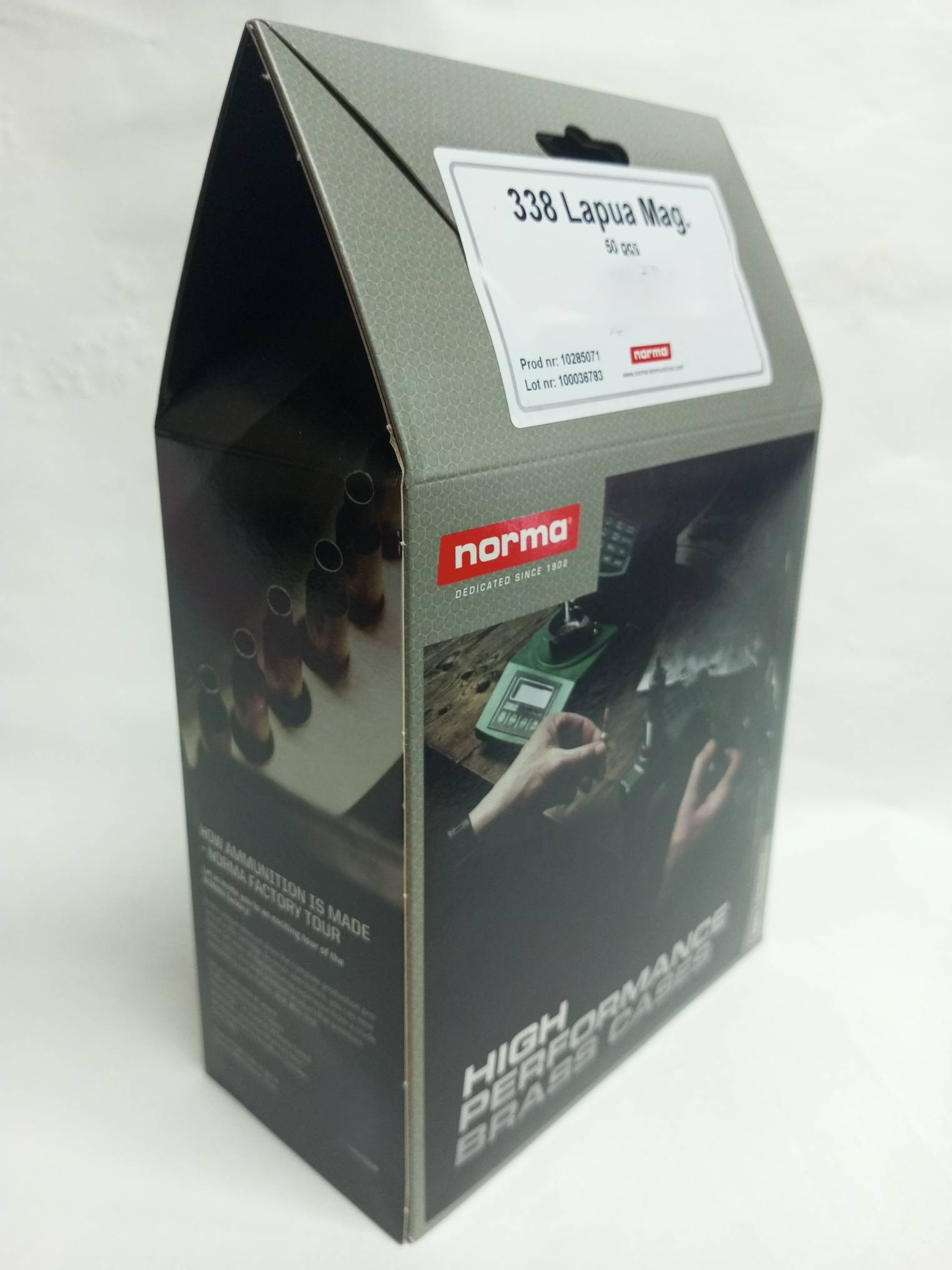 Гильзы Norma 338 L.Mag., латунные, без капсюля (50шт). В НАЛИЧИИ