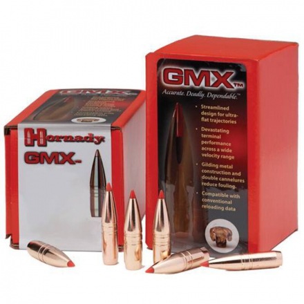 Пули HORNADY 22CAL. (.224) 70GR. GMX (50шт) P/N 2281.В НАЛИЧИИ.