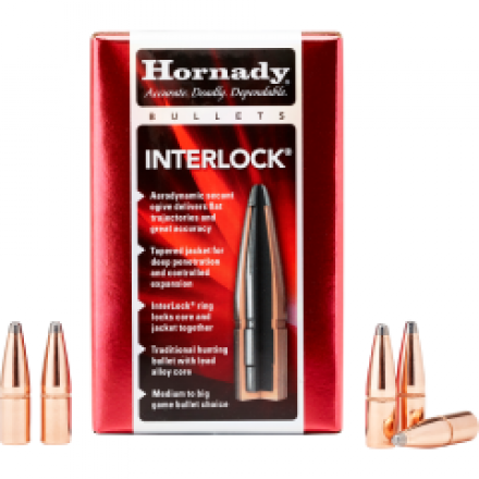 Пули HORNADY 30 CAL. (.308") 165 GR. BTSP Interlock (100шт) P/N 3045. В НАЛИЧИИ.