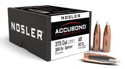 Пули  Nosler 375 CAL. 300 GR. ACCUBOND (50шт) P/N 53662. В НАЛИЧИИ.