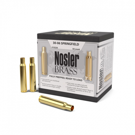 Гильзы Nosler 30-06 SPRINGFILD. PREMIUM BRASS. Латунные, без капсюля (50шт). p/n 10226. В НАЛИЧИИ,