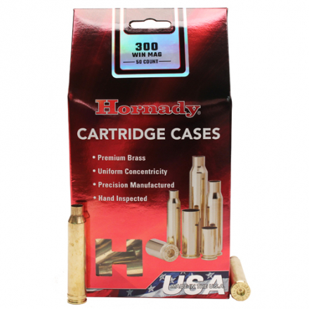 Гильзы HORNADY 300 Win. Mag. латунные, без капсюля (50шт) P/N 8670 В НАЛИЧИИ.